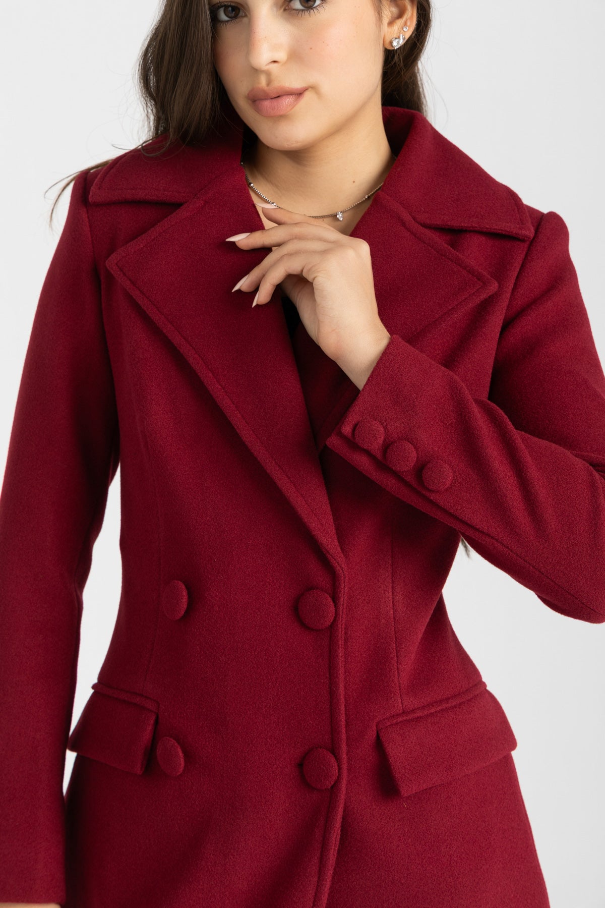 The Monarch Coat Burgundy