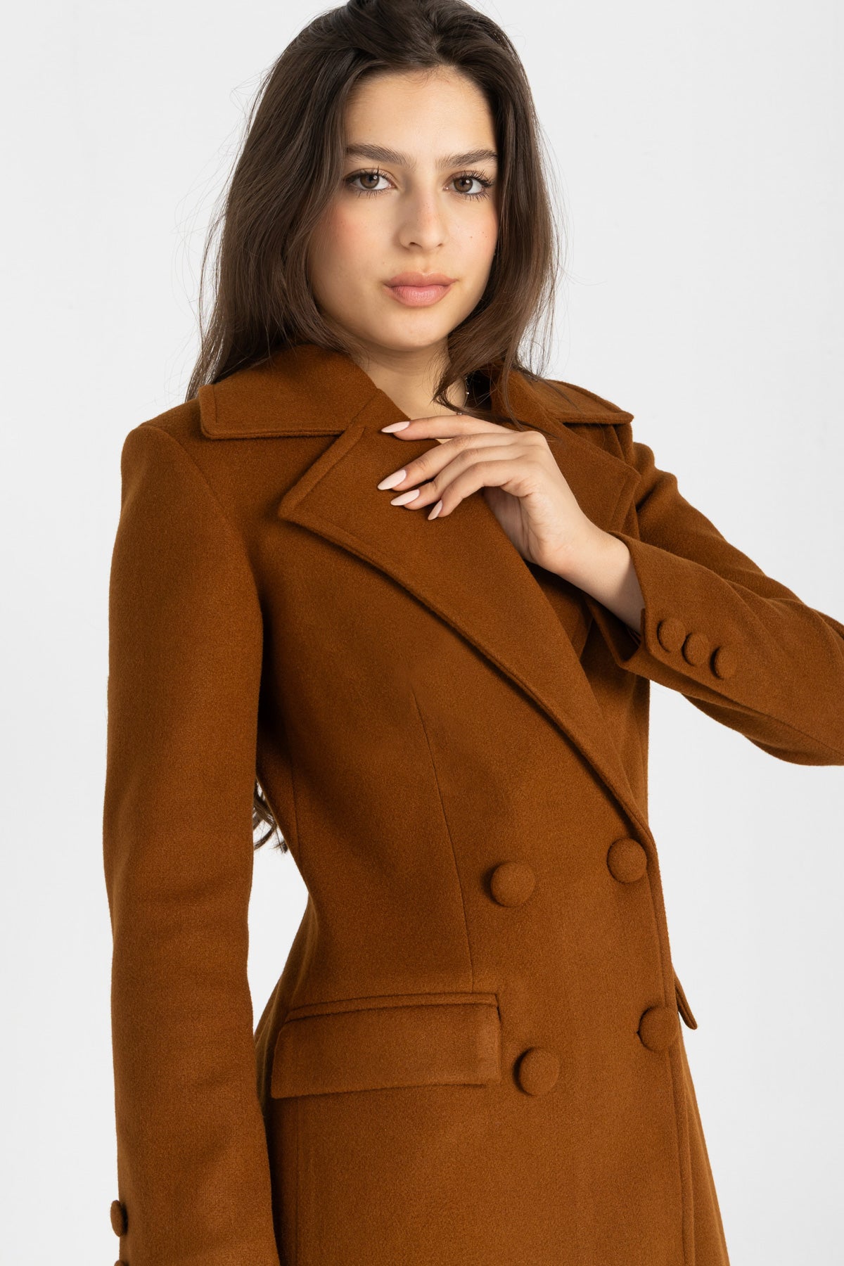 The Monarch Coat | Camel | Padded Longline Coat