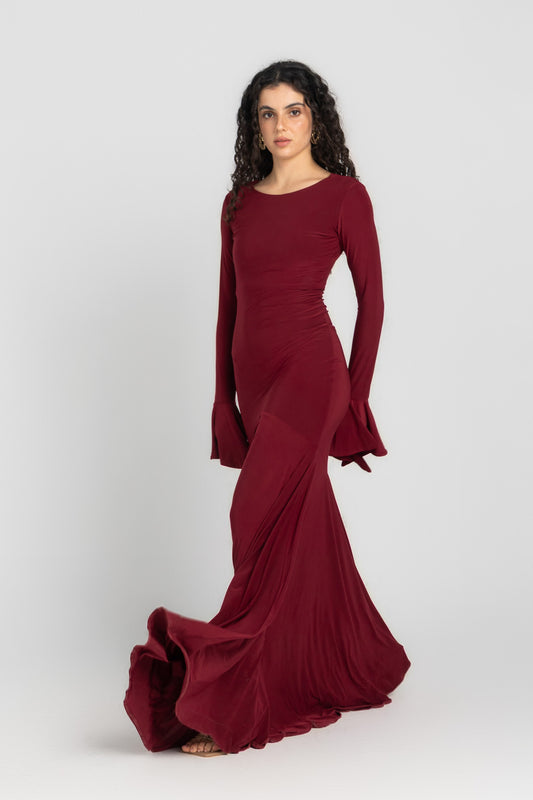 Azelea dress Burgundy