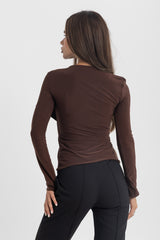 Muse Top - Chocolate Brown