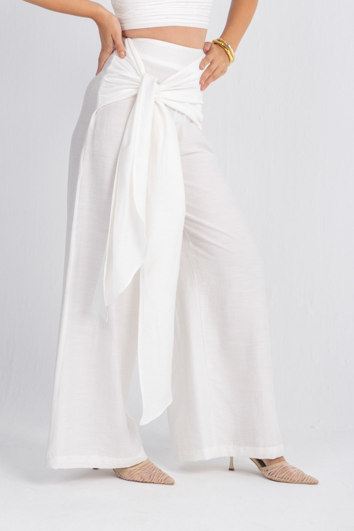 White Cascade Pants