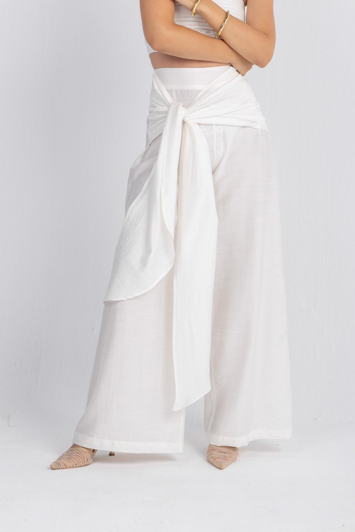 White Cascade Pants