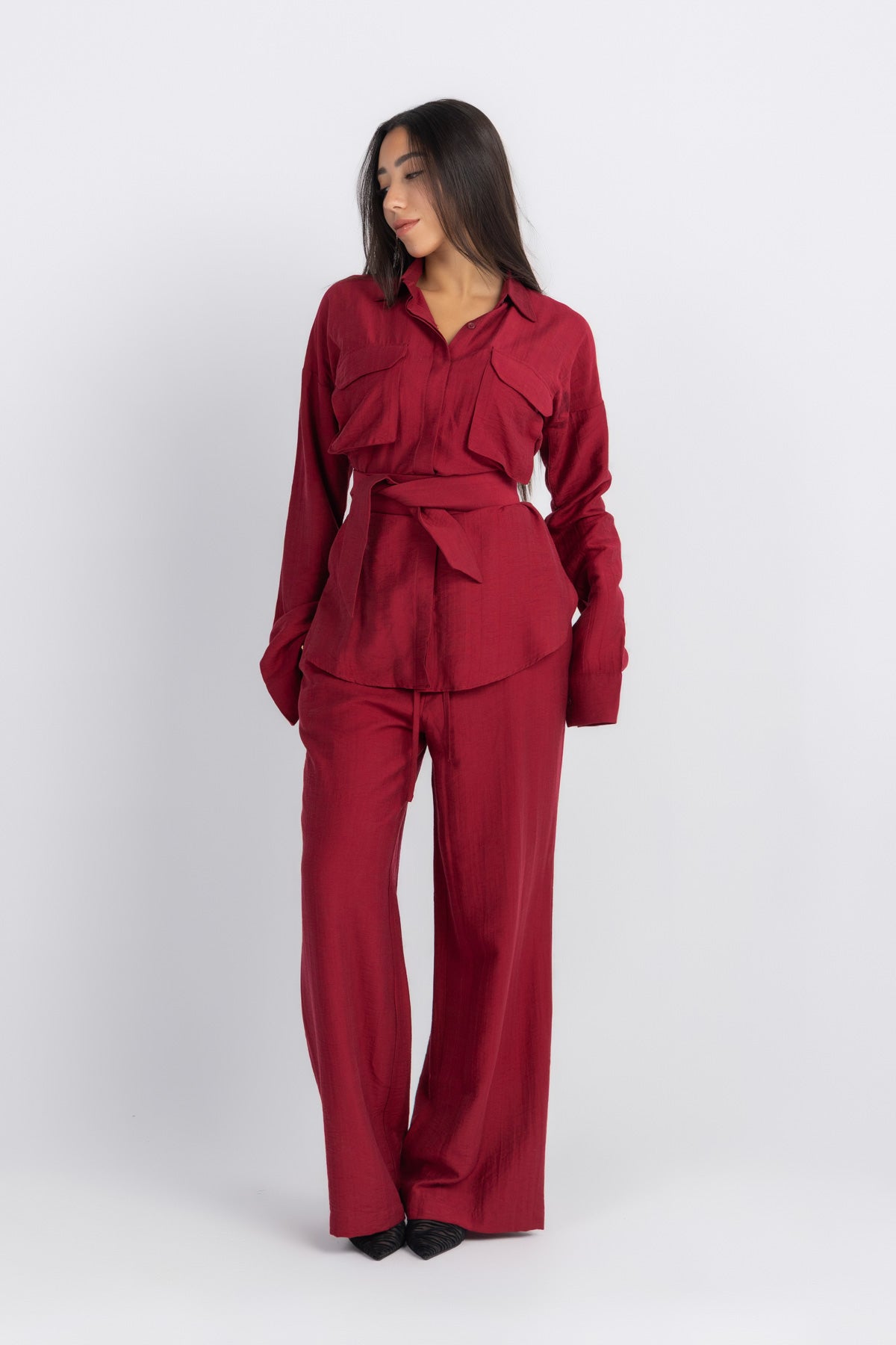 Double Belted Chemise set