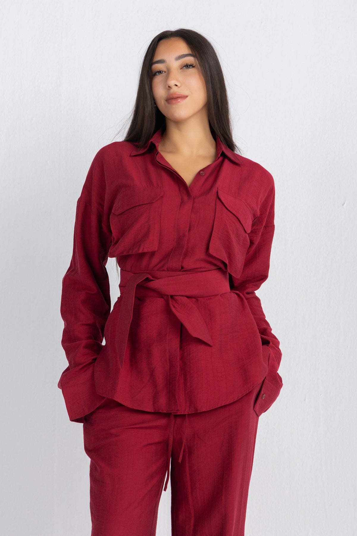 Double Belted Chemise set