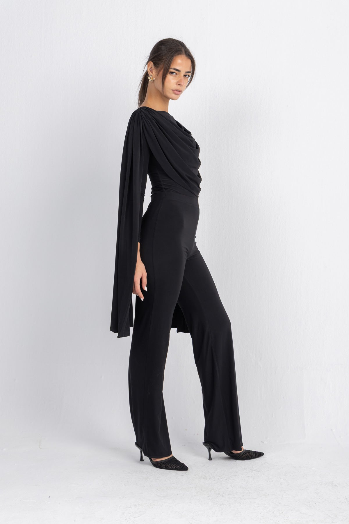 Athena Bodysuit Set — Black