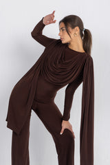Athena Bodysuit Set — Dark Chocolate
