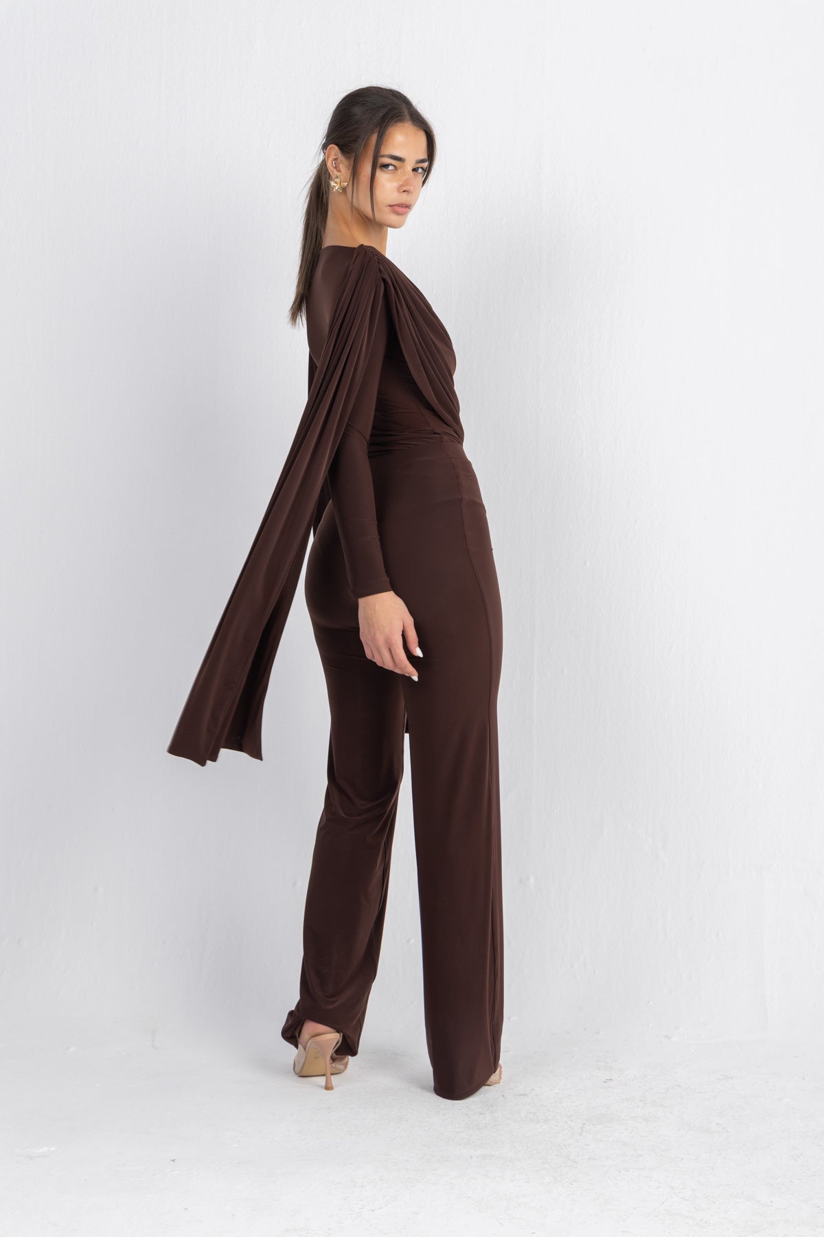Athena Bodysuit Set — Dark Chocolate