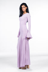 Azalea Dress – Lilac | 10-Meter Dramatic Mermaid Flare