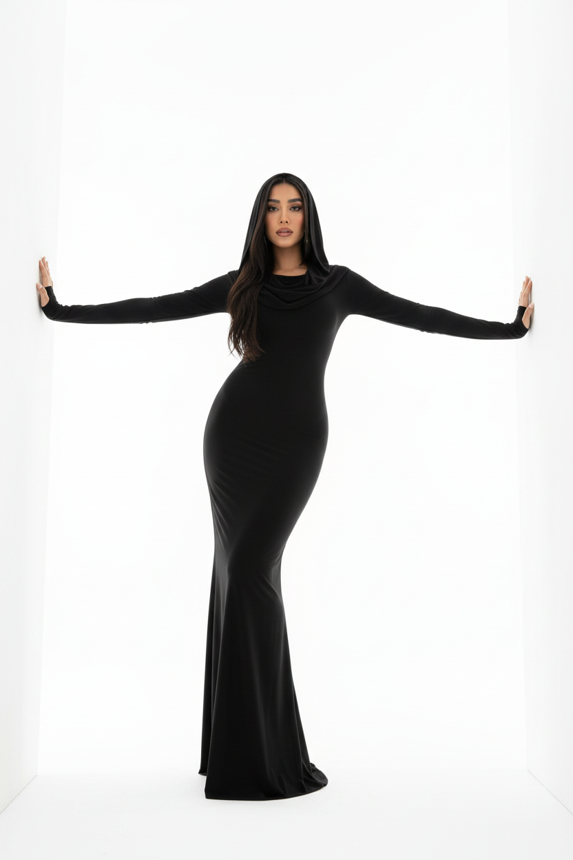 Full body white studio
