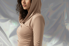 Thea Bodysuit - Nude Structured Shoulder Bodysuit