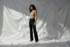 Thea Bodysuit - Nude Structured Shoulder Bodysuit
