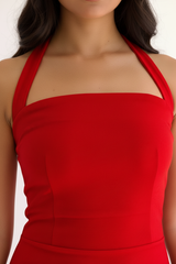 Marylin Red Dress - Detail