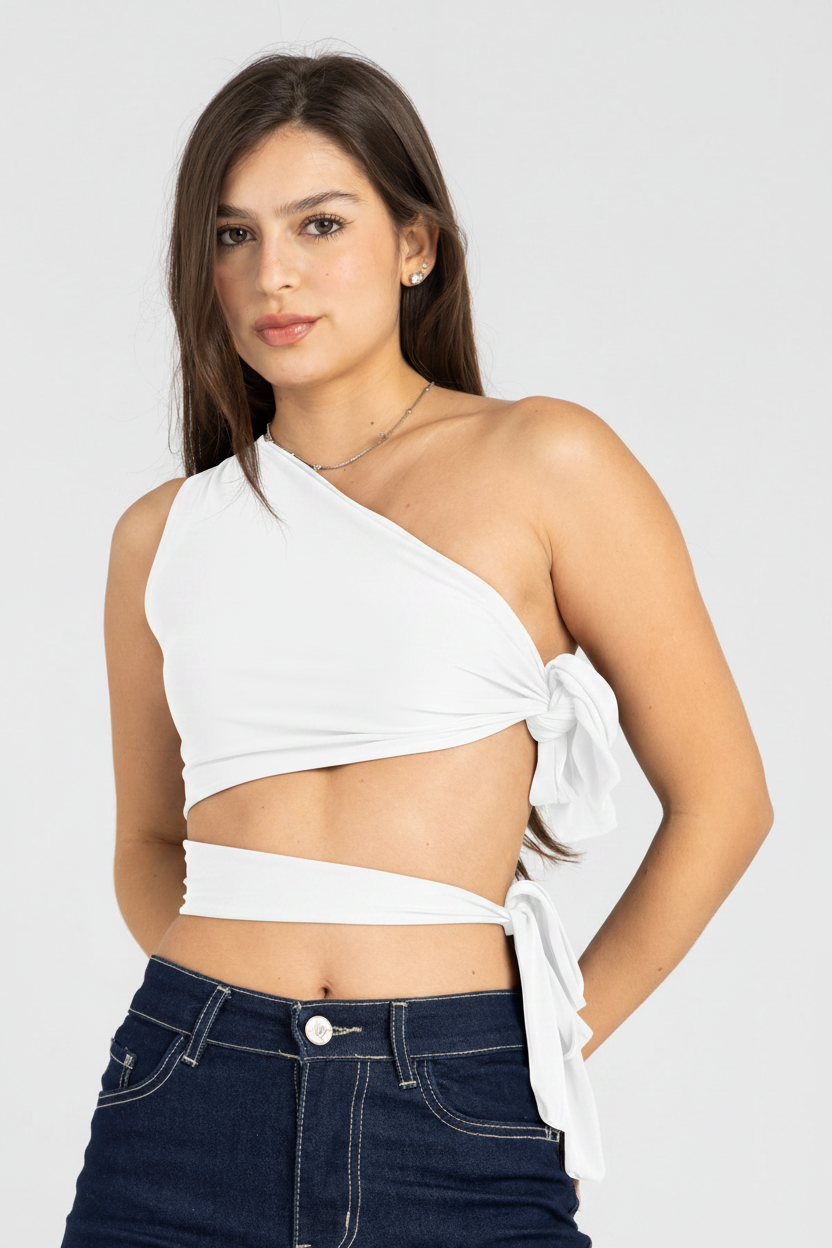 White top – 3/4 angle front